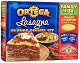 Ortega Lasagna Grande Dinner Kit (Four Servings), 16.3-Ounce Boxes (Pack of 12)