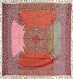 Wool Square Scarf Winter Fashion Handcrafted Items Clothes From India 40 x 42 (sjmwr014)