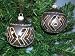 Black Glass Christmas Ornament with Silver Glitter
