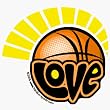 Basketball t shirts: BK-114 LOVE BASKETBALL T-SHIRT