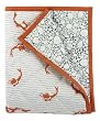 Argington Organic Crib Quilt, Fish And Pebbles Print Argington Organic Crib Quilt, Fish And Pebbles Print