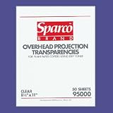 Overhead Transparencies, 4.0 Mil, 8 1/2x11, 50 Ct, Clear (SPR95000)