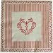 Hearts Red and White Vintage Design French Paper Napkins