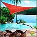 Windscreen4less® 12' x 12' x 12' Sun Shade Sail Canopy Rust Red -3rd Generation - Commercial Grade - 5 Years Warranty