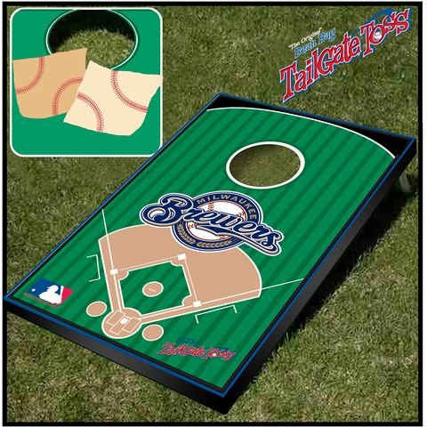 Milwaukee Brewers Bean Bag/Tailgate Toss Cornhole 