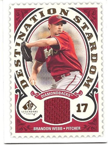 Brandon Webb 2009 SP Legendary Cuts Destination Stardom Memorabilia Jersey Card #DSM-BW Arizona Diamondbacks