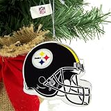 PITTSBURGH STEELERS OFFICIAL LOGO RESIN HELMET CHRISTMAS ORNAMENT