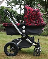 Exclusive 3 Piece Set for Bugaboo - Hood, Apron & Seat Liner - Floral Splash