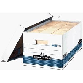 Fellowes Bankers Box Letter Stor/File Storage Box with Lift-Off Lid 4 Pack (70140FF)