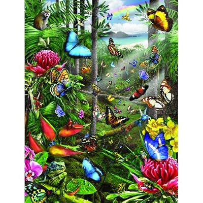 Butterfly Tropics 500pc Jigsaw Puzzle by Lori Schory