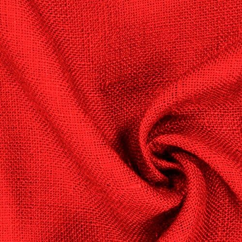 Red Burlap Fabric, 48 inch wide (2 Yards)