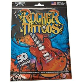 Rocker Tattoos, Over 50 Temporary Tattoos