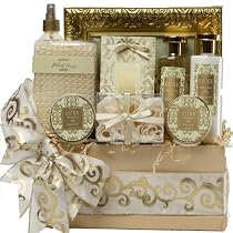 Sophisticated Luxury Spa Bath and Body Gift Set - Great Gift Basket For Her!
