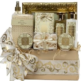 Sophisticated Luxury Spa Bath and Body Gift Set - Great Gift Basket For Her!