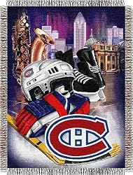 Montreal Canadiens Ice Advantage Blanket/Throw (48"x60") - NHL Hockey Sports Fan Shop