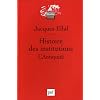 Histoire des institutions. L'Antiquit�
