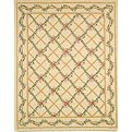 Safavieh French Trellis Wool Hook Rug Collection - Ivory