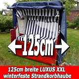 LUXUS 2Sitz Strandkorbhülle, Premium Strandkorb Schutzhülle, Bootsplane winterfest