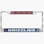 Memphis Grizzlies Chrome License Plate Frame *SALE*