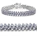 10.00 Carat Genuine Tanzanite Silver Bracelet