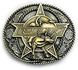 PBR Antiqued Brass & Pewter Belt Buckle
