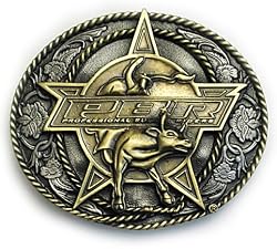 PBR Antiqued Brass & Pewter Belt Buckle