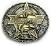 PBR Antiqued Brass & Pewter Belt Buckle