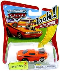 Disney / Pixar CARS Movie 1:55 Die Cast Car with Lenticular Eyes Snot Rod