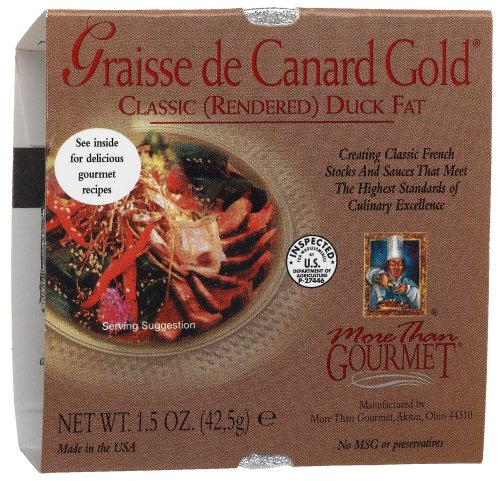 More Than Gourmet Graisse De Canard Gold® Rendered Duck Fat, 1.5-Ounce Units (Pack of 6) by More Than Gourmet