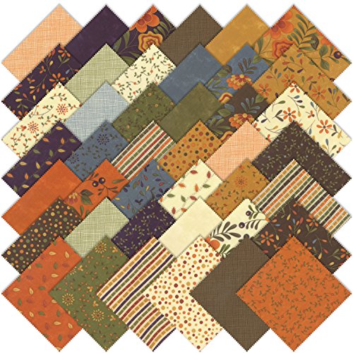 Moda PERFECTLY SEASONED Precut 5-inch Charm Pack Cotton Fabric Quilting Squares Assortment Sandy Gervais 17820PP