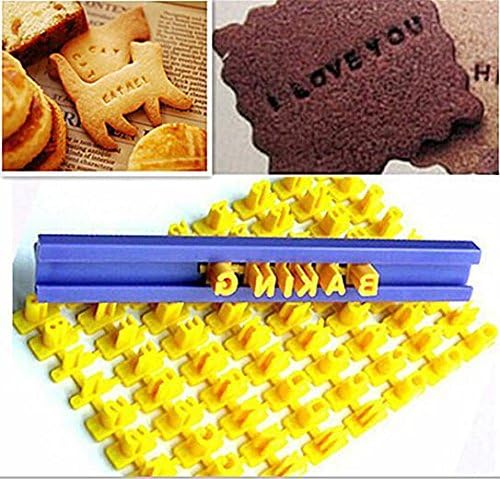 Ainest Alphabet Letter Number Cookie Press Stamp Embosser Cutter Fondant Mould Cake HUS