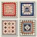 Antique Quilts Coaster Set