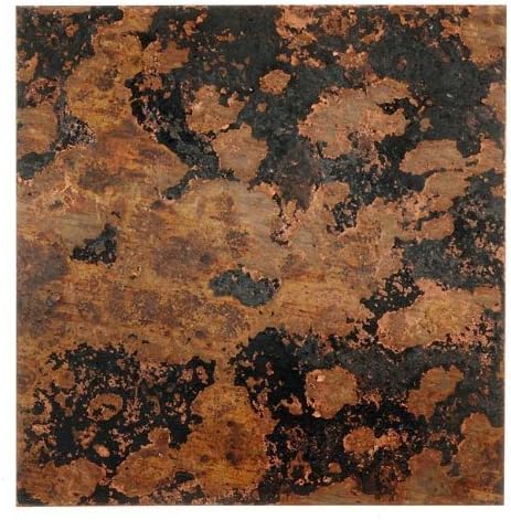 Lillypilly Copper Sheet Metal Square Mottled Patina 24 Gauge - 3x3 Inch by Lillypilly Designs