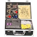 6 Guns Tattoo Kit Tattoo Machine Complete w/ LCD Power Supply Needles Ink Grip Tube Case BRAND NEW T06