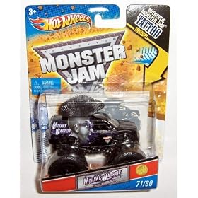 2011 HOT WHEELS 1:64 SCALE 1ST EDITIONS MOHAWK WARRIOR MONSTER JAM TRUCK TATTOO SERIES #71/80