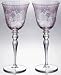 Home Essentials Luster Cut Amethyst Wine Goblet