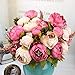 Seasofbeauty European Peony bouquets Decorative Silk Artificial Flowers Home Wedding Furnishing