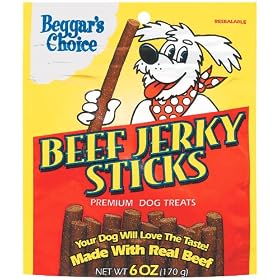 Beggar's Choice Dog Treats, Beef Jerky Sticks, 6 oz (Pack of 12) by Groceries To Your Door