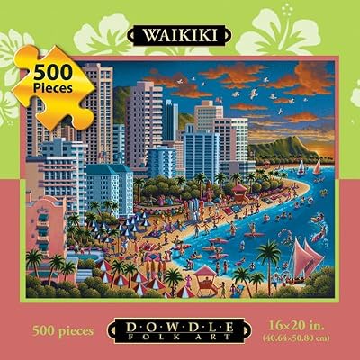 Waikiki 500pc 16x20 Jigsaw Puzzle by Eric Dowdle