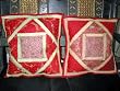 2 Gorgeous Alizarin Patch-work Pillow Cushion Covers From India Free Shipping