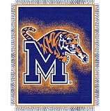 Memphis Tigers NCAA Triple Woven Jacquard Throw (019 Focus) (48"x60")