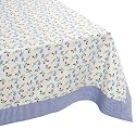 DII Vintage Flowers Gingham Tablecloth