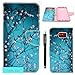 Note 5 Case, Galaxy Note 5 Wallet Case, U-Gem star Galaxy Note 5 PU Leather Wallet Stand Magnetic Cover Case for Samsung Galaxy Note 5,with SIM Card Adapter Kit+Screen Protector+Black Stylus (Cherry Blossom)