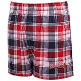 MLB Men's Atlanta Braves Legend Flannel Boxers (Navy/Red, X-Large)