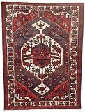 4'7 x 6'3 Handmade Knotted Persian Hamadan Semi-antique Area Rug From Iran/Persia - 47764