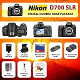 Nikon D700 Digital SLR Camera Body + 2 Extended Life Batteries + Battery Charger + 8 GB Memory Card + Card Reader + Tripod + Carrying Case + Starter Kit + Digital Flash and more!!
