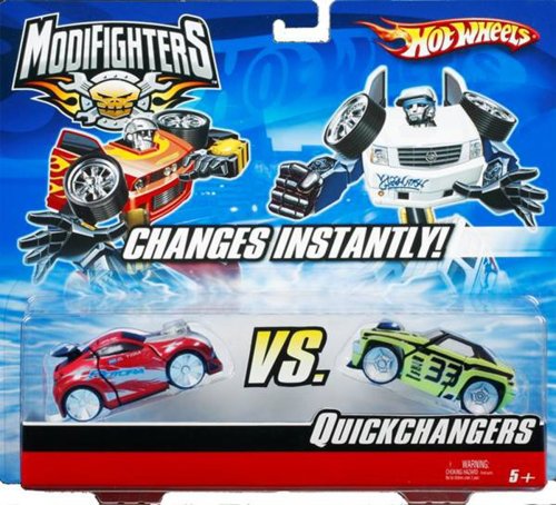 Childrens Toyshop  Toys : Hot Wheels Modifighters Quick Changers-Spector Vs. Tantrum