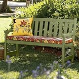 Painted Wooden Garden Bench