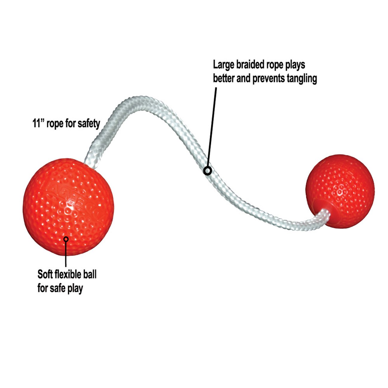 Maranda Enterprises Replacement Ladderball Bolas / Balls (6 Count) New