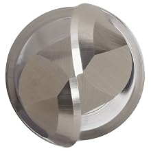 Niagara Cutter DB260 High-Speed Steel End Mill, General Purpose, Regular Length, Uncoated (Bright), 2 Flutes, Double Ball End